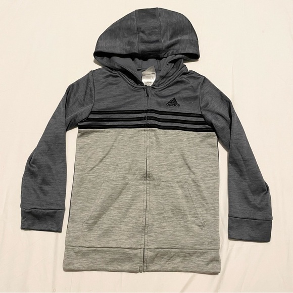 Adidas Zip-Up Hoodie Boys Size 7 - Picture 16 of 16